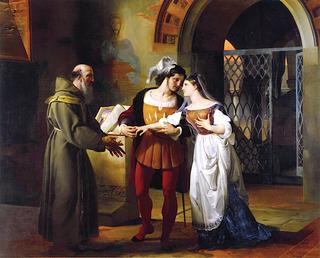 The Betrothal of Romeo and Juliet witnessed by Father Lorenzo