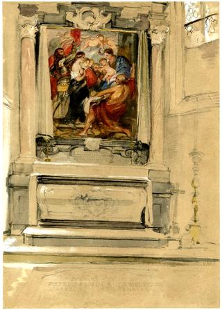 安特卫普圣雅各布斯克的鲁本斯墓和祭坛画