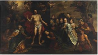 The Apparition of Christ with Saint Peter, James, John, Mary Magdalene, Johanna and Zacheus