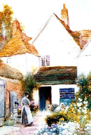 Gardening Outside the Cottage