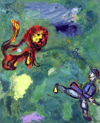 The Lion and the Hunter (Fable by Jean de la Fontaine)