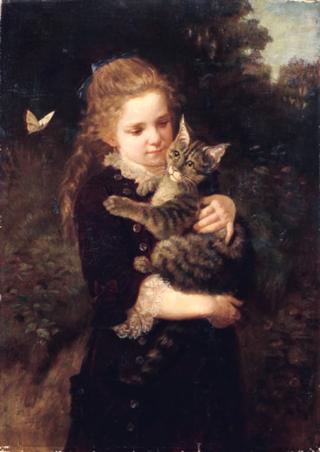 Girl with Cat