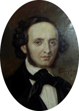 Portrait of Composer Felix Mendelssohn