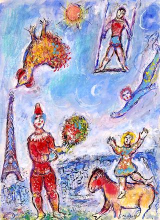 Circus under the Blue Sky of Paris (study)