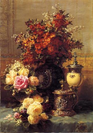 Still Life with Roses and Flowers
