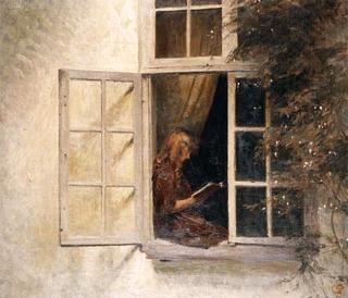 Girl Reading at the Window