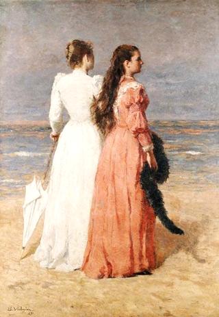Elegant Ladies on the Beach