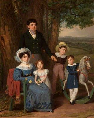 Reginald Henry Bean, His Wife and Children