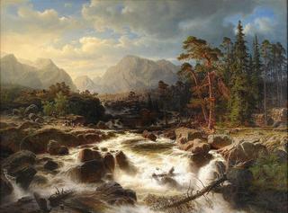 Landscape with Rapids