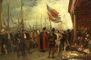 《征战》，普利茅斯码头，1588年