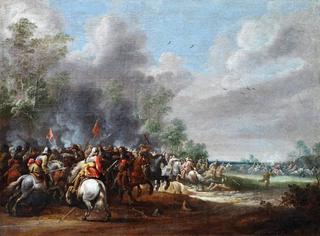 Cavalry Battle Scene