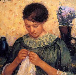 Woman Sewing