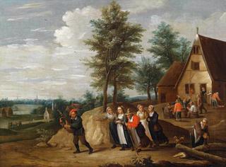 Landscape with a Musician