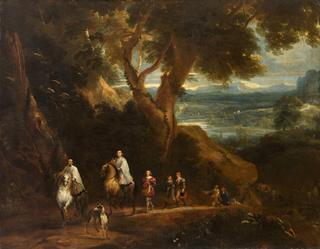 Landscape with Rudolf von Habsburg and Priest