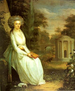 Portrait of Rosine Alexandrine Freiin von Korff Schmising in the Park
