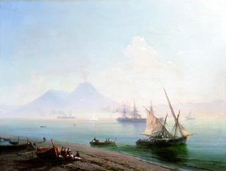 The Coast of Naples. View of Vesuvius