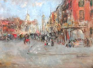Busy New York Street