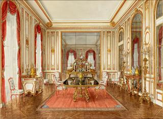 The dining room of the Duke and Duchess of Windsor at 24 Boulevard Suchet, Paris