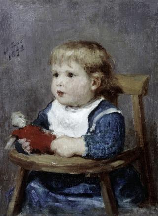 Girl in a Child's Chair (study)