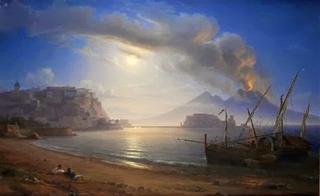 Nocturnal Eruption of Mount Vesuvius