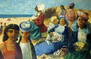 Figures on a Beach, Newcastle