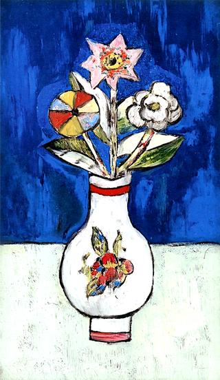 Three Flowers in a Vase