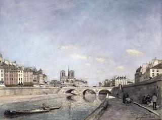 巴黎的塞纳河和圣母院