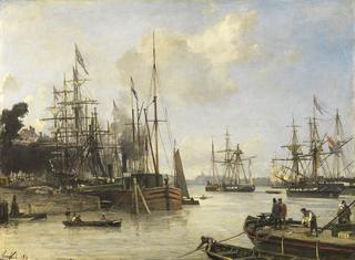 View of the Harbour of Rotterdam