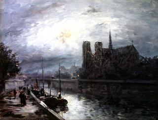 Notre-Dame by Moonlight