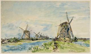 Windmills close to Rotterdam
