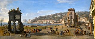 Naples. A View of the Riviera di Chiaia.