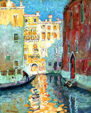 Sunlit Canal, Venice