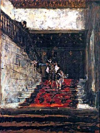 The staircase of the house of Pilatos in Seville