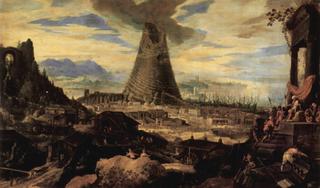 The construction of the Tower of Babel