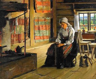 Woman in an Interior