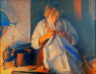 Woman Sewing