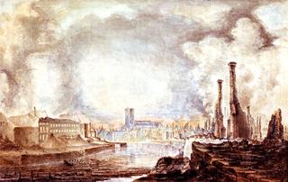 Central Turku in 1827 after the Great Fire