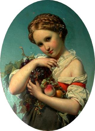 Girl Holding Fruit