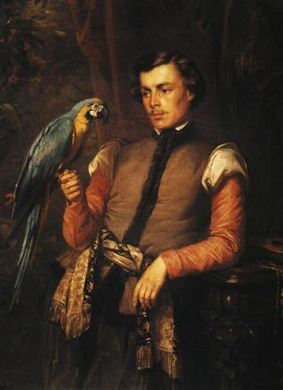 Nobleman with a Parrot