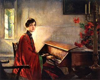 Mary at the Harpsichord