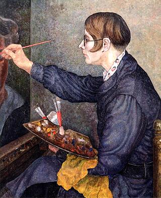 Charley Toorop in Her Studio