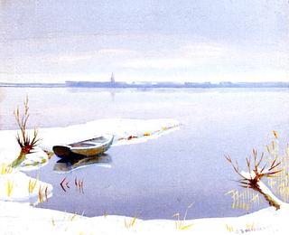 Loosdrechtse Plassen in Winter