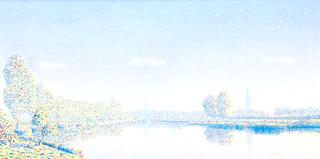 View of the River Eem with Amersfoort in the Distance