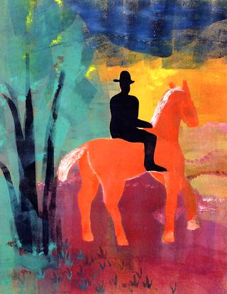 Red Horse with Black Rider