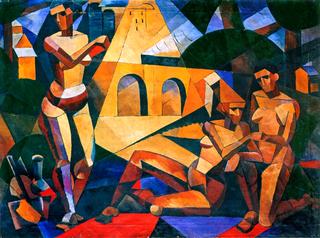 Composition with Three Figures