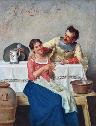 Cavalier with a Servant Girl