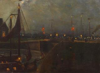 Harbor at Night