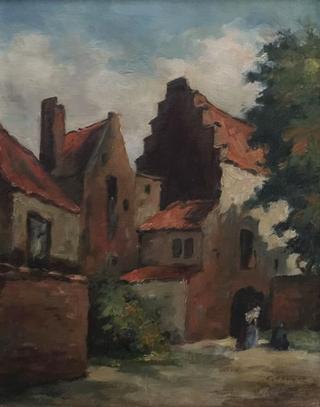 Courtyard with Figures