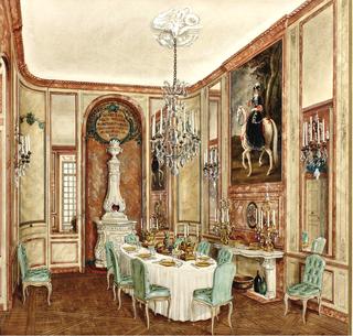 Salle a manger, Hotel Rodocanachi