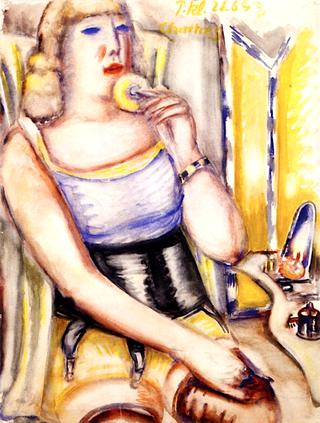 Woman Applying Make-up